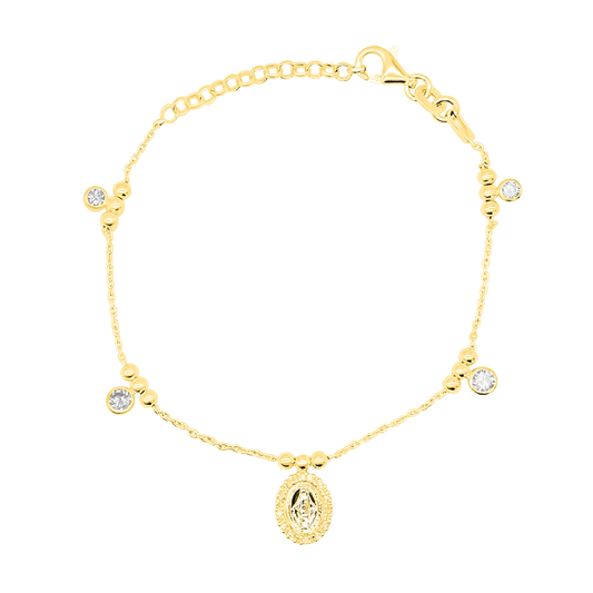 MIRACULOUS MEDAGLIA - CRISTIANO BRACCIALETTO - GOLDEN ARGENTO