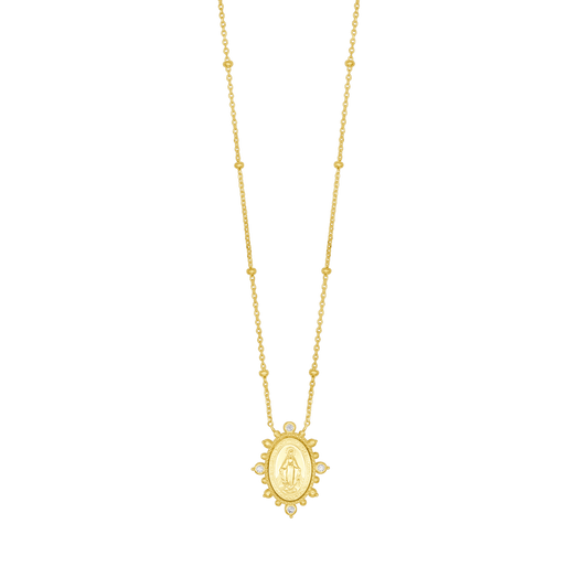 MIRACULOUS MEDAGLIA COLLANA - GOLDEN ARGENTO
