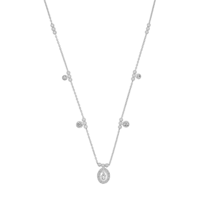 MIRACULOUS MEDAGLIA COLLANA - ARGENTO E ZIRCONIA