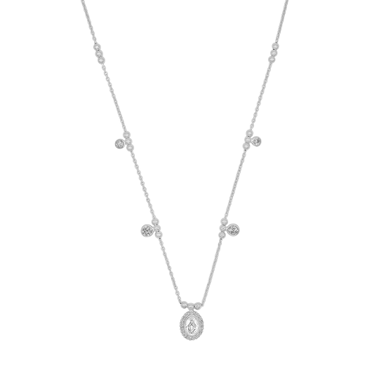 MIRACULOUS MEDAGLIA COLLANA - ARGENTO E ZIRCONIA