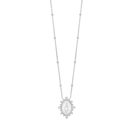 MIRACULOUS MEDAGLIA COLLANA - ARGENTO