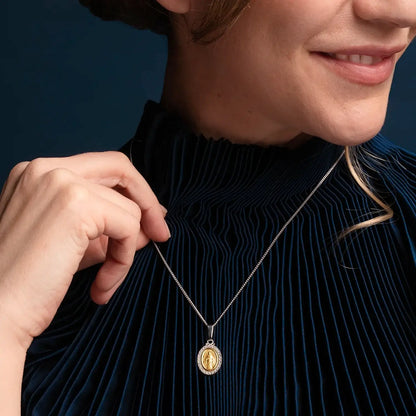 MIRACULOUS MEDAGLIA - ZIRCONIA MEDAGLIA - BICOLOR ORO