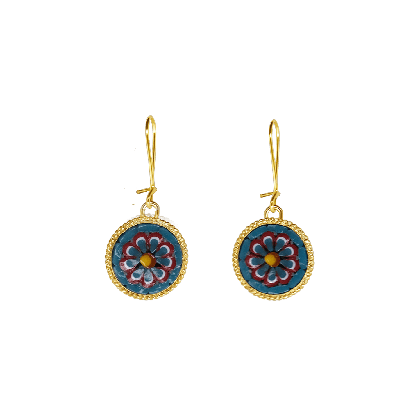 ORECCHINI - MICROMOSAIC GIOIELLI - GOLDEN  METAL