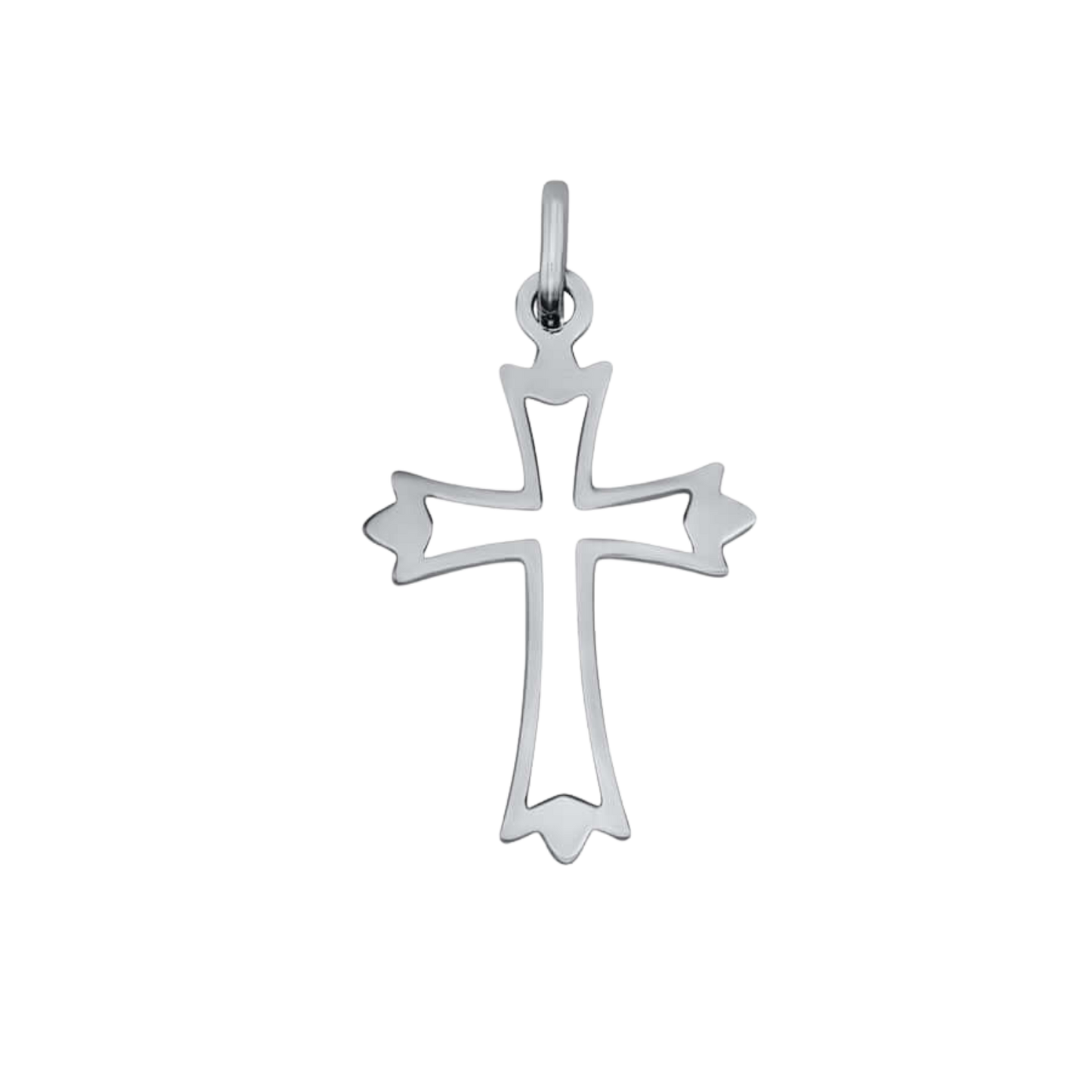 OPEN-WORK PENDENTE CROCE - ARGENTO