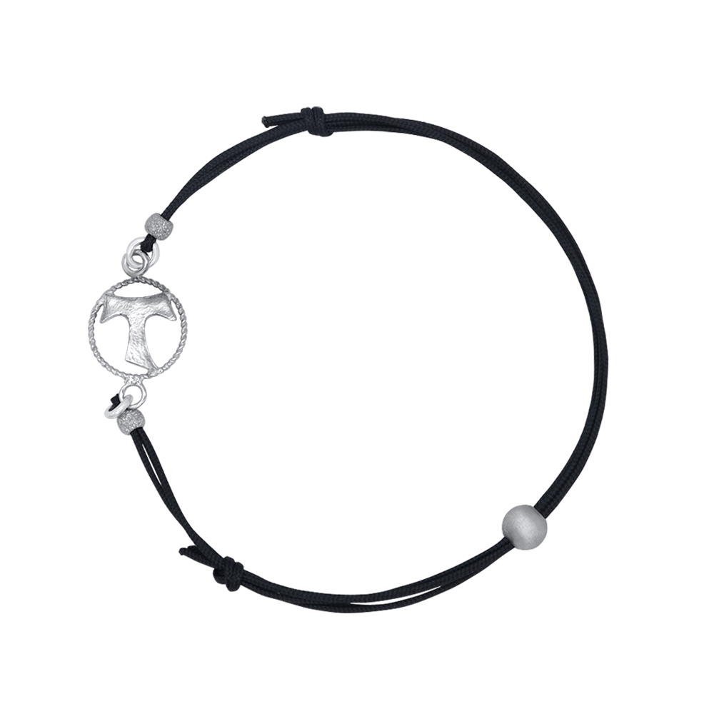 TAU - BRACCIALETTO - CORD E ARGENTO