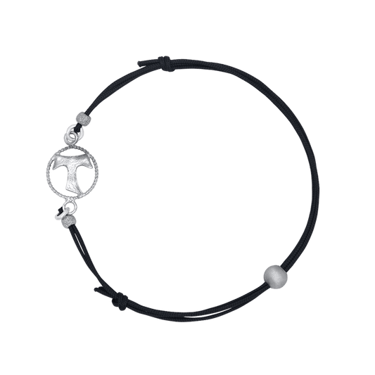 TAU - BRACCIALETTO - CORD E ARGENTO