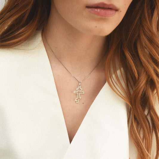 ORTHODOX - PENDENTE CROCE - ARGENTO