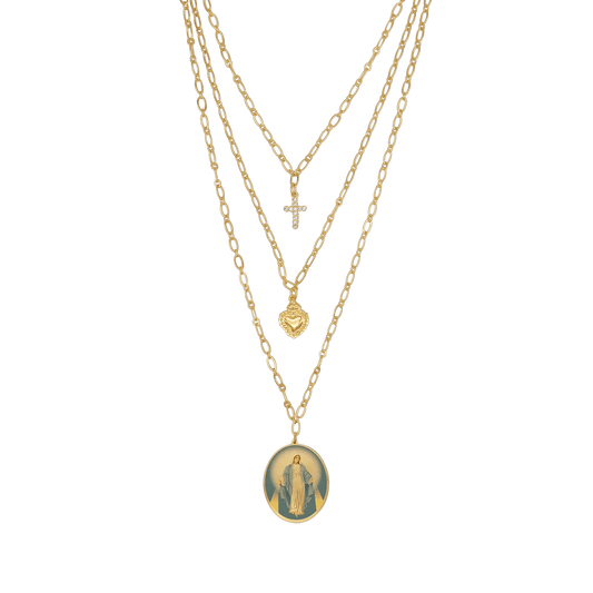 MIRACULOUS MEDAGLIA - LAYERED COLLANA