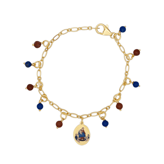 OUR LADY OF POMPEII - BEADED BRACCIALETTO