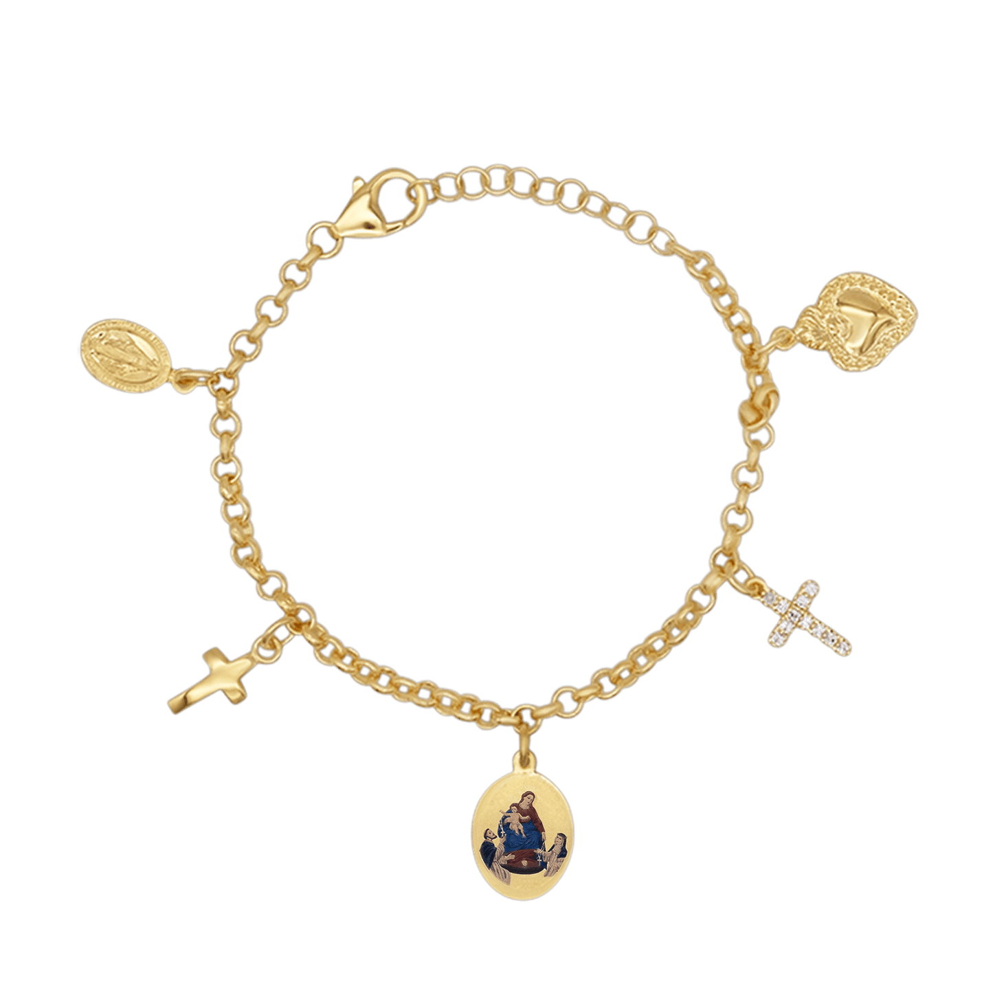 OUR LADY OF POMPEII - CHARMS BRACCIALETTO