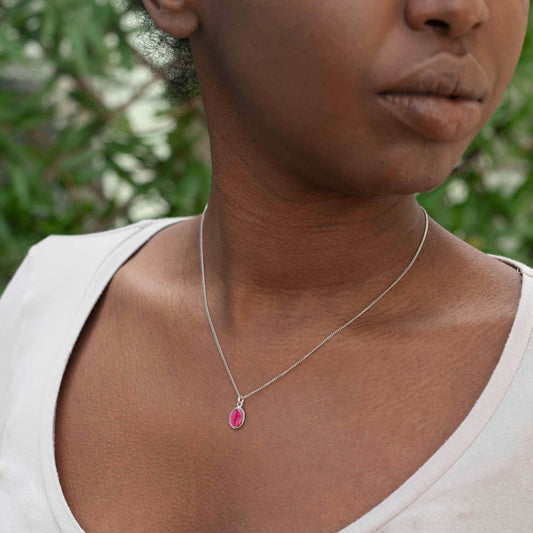 PINK SANTA MARIA CHARM COLLANA - ARGENTO