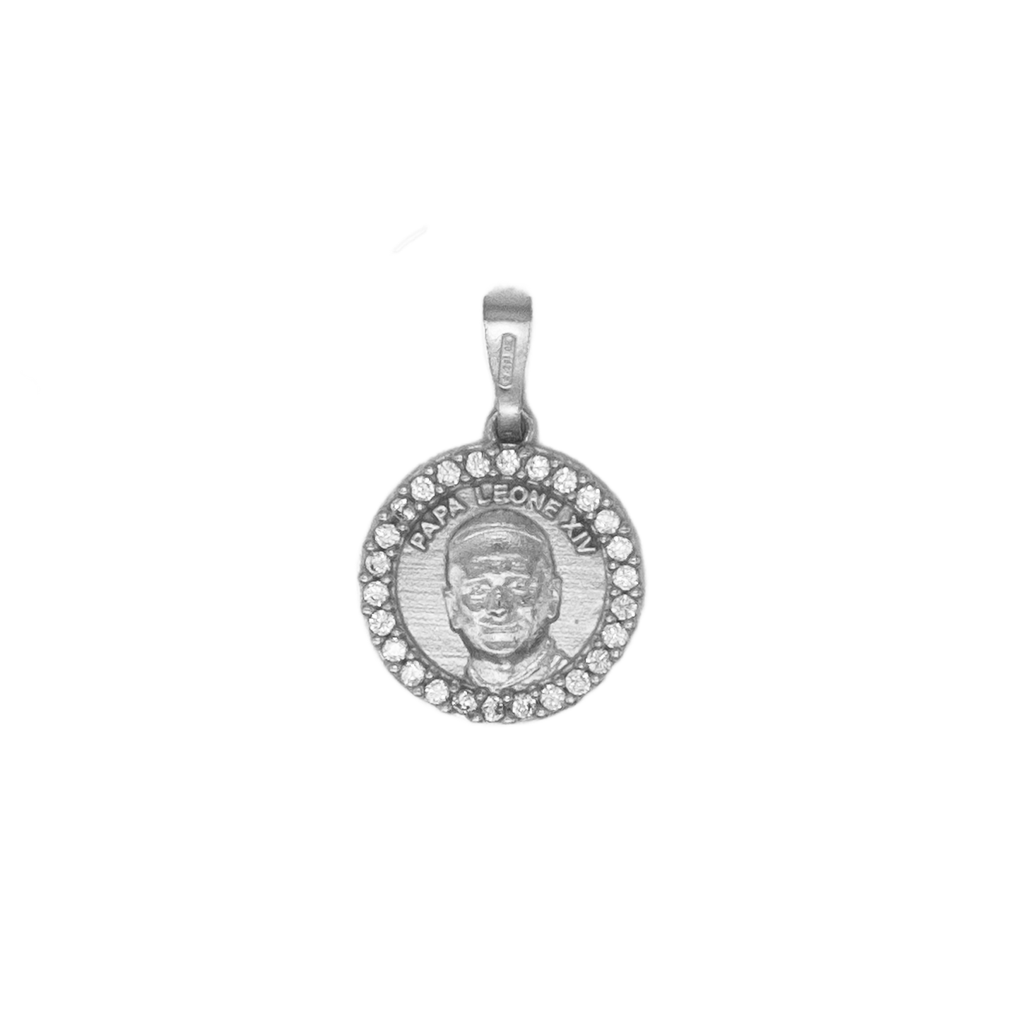 POPE LEO XIV - MEDAGLIA - ARGENTO E ZIRCONIA