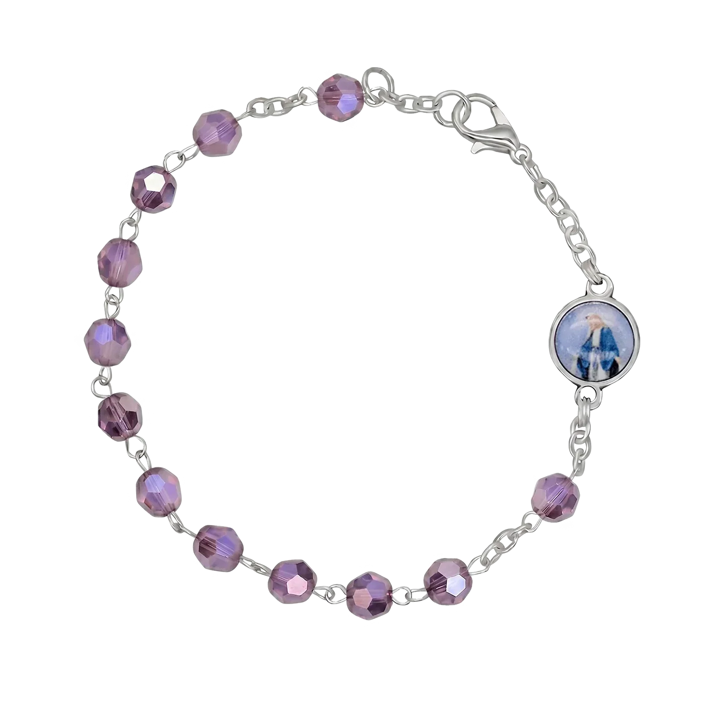 CRYSTAL BRACCIALETTO ROSARIO - METAL
