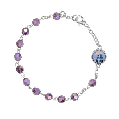 CRYSTAL BRACCIALETTO ROSARIO - METAL