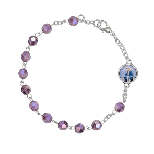CRYSTAL BRACCIALETTO ROSARIO - METAL