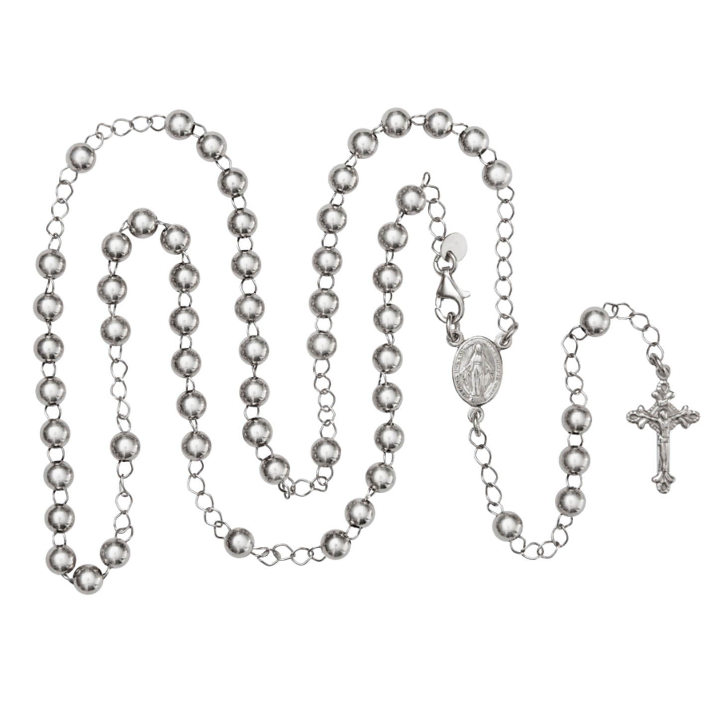 COLLANA ROSARIO  - ARGENTO