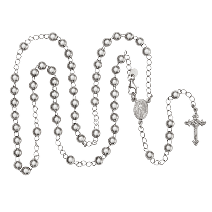 COLLANA ROSARIO  - ARGENTO