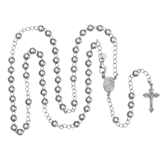 COLLANA ROSARIO  - ARGENTO