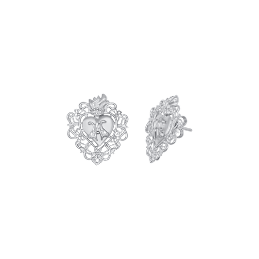 SACRO CUORE ORECCHINI - ARGENTO