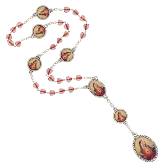 SACRO CUORE OF JESUS - CHAPLET - METAL