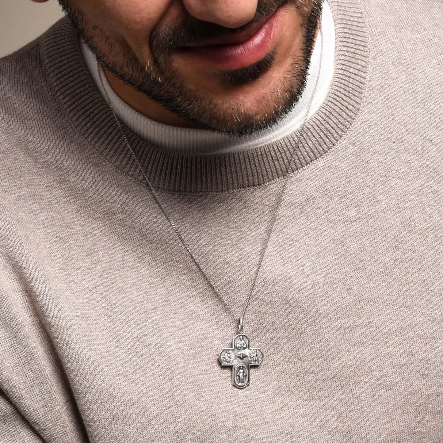 SCAPULAR - PENDENTE CROCE - METAL