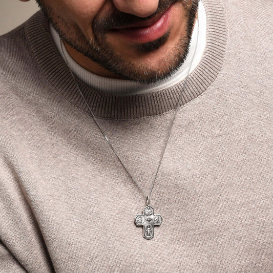 SCAPULAR - PENDENTE CROCE - METAL