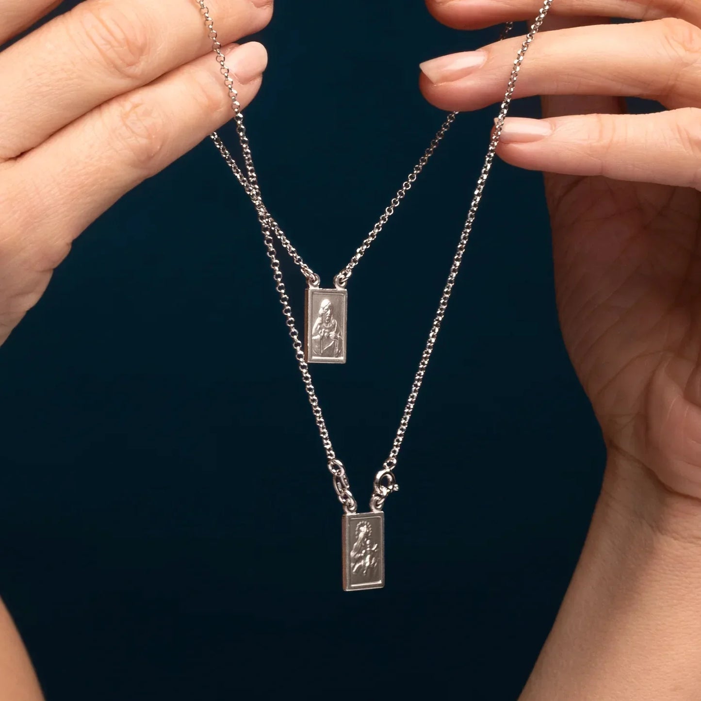 SCAPULAR COLLANA - ARGENTO