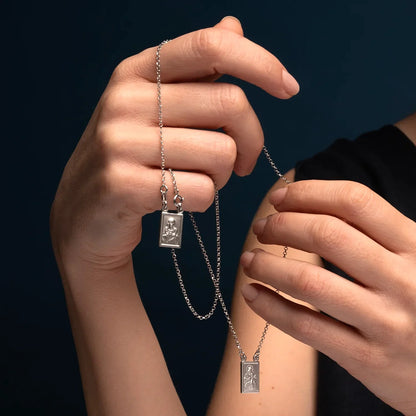 SCAPULAR COLLANA - ARGENTO