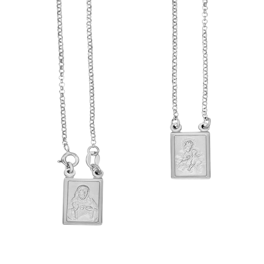 SCAPULAR COLLANA - ARGENTO