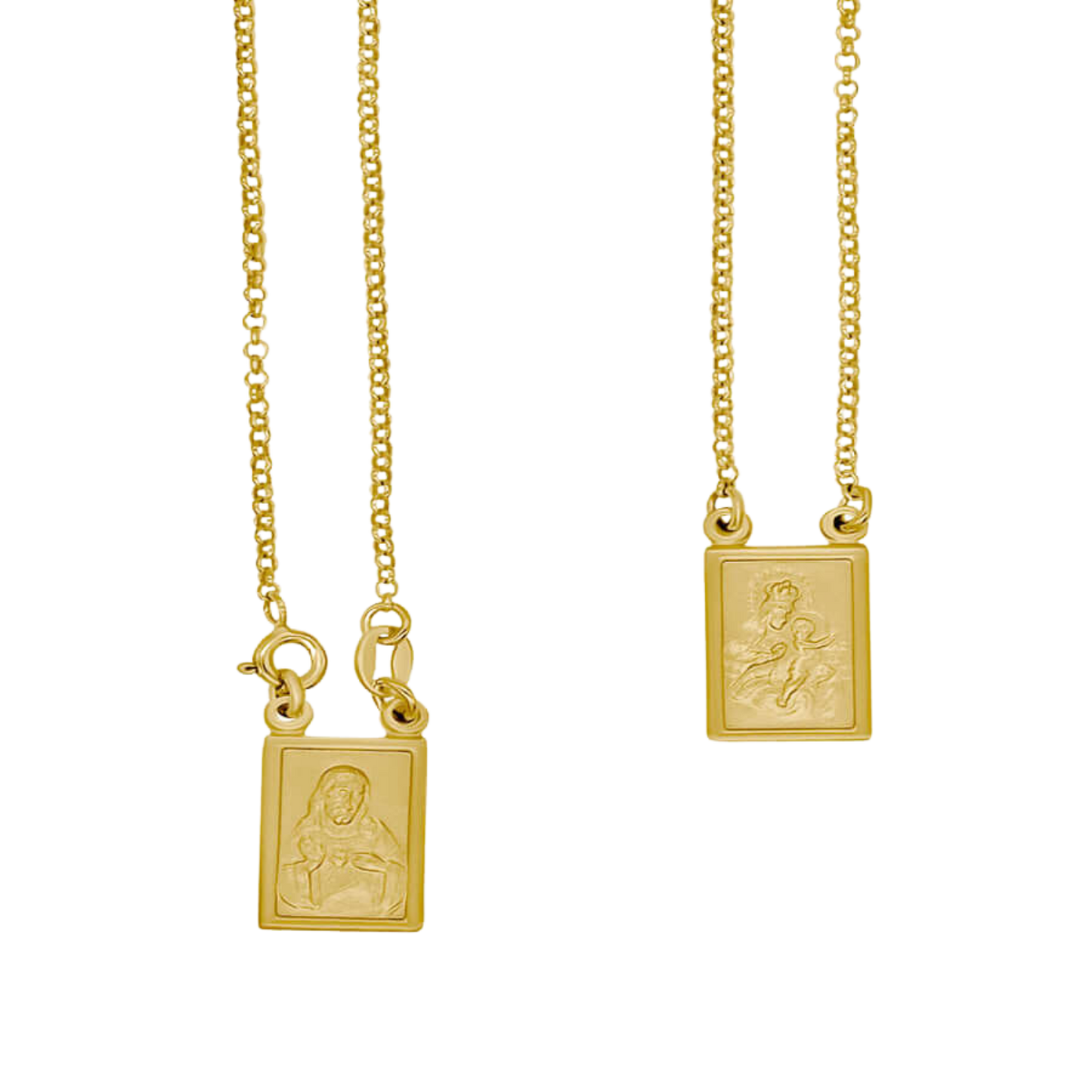 SCAPULAR COLLANA -  GOLDEN ARGENTO