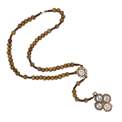 SCAPULAR ROSARIO - LEGNO E ROPE