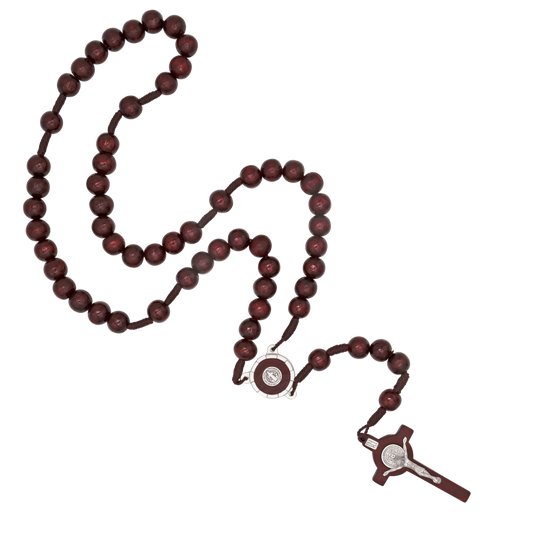 ST BENEDICT - LARGE GRANI DEL ROSARIO - RED