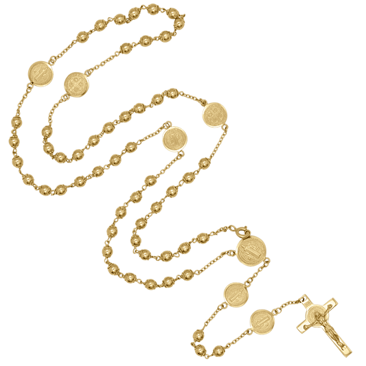 ST BENEDICT - ROSARIO - ORO