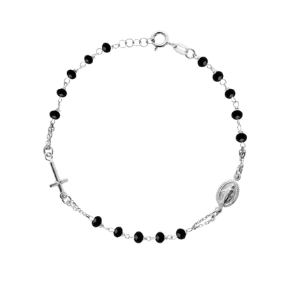 MIRACULOUS MEDAGLIA E CROCE - BRACCIALETTO - ARGENTO