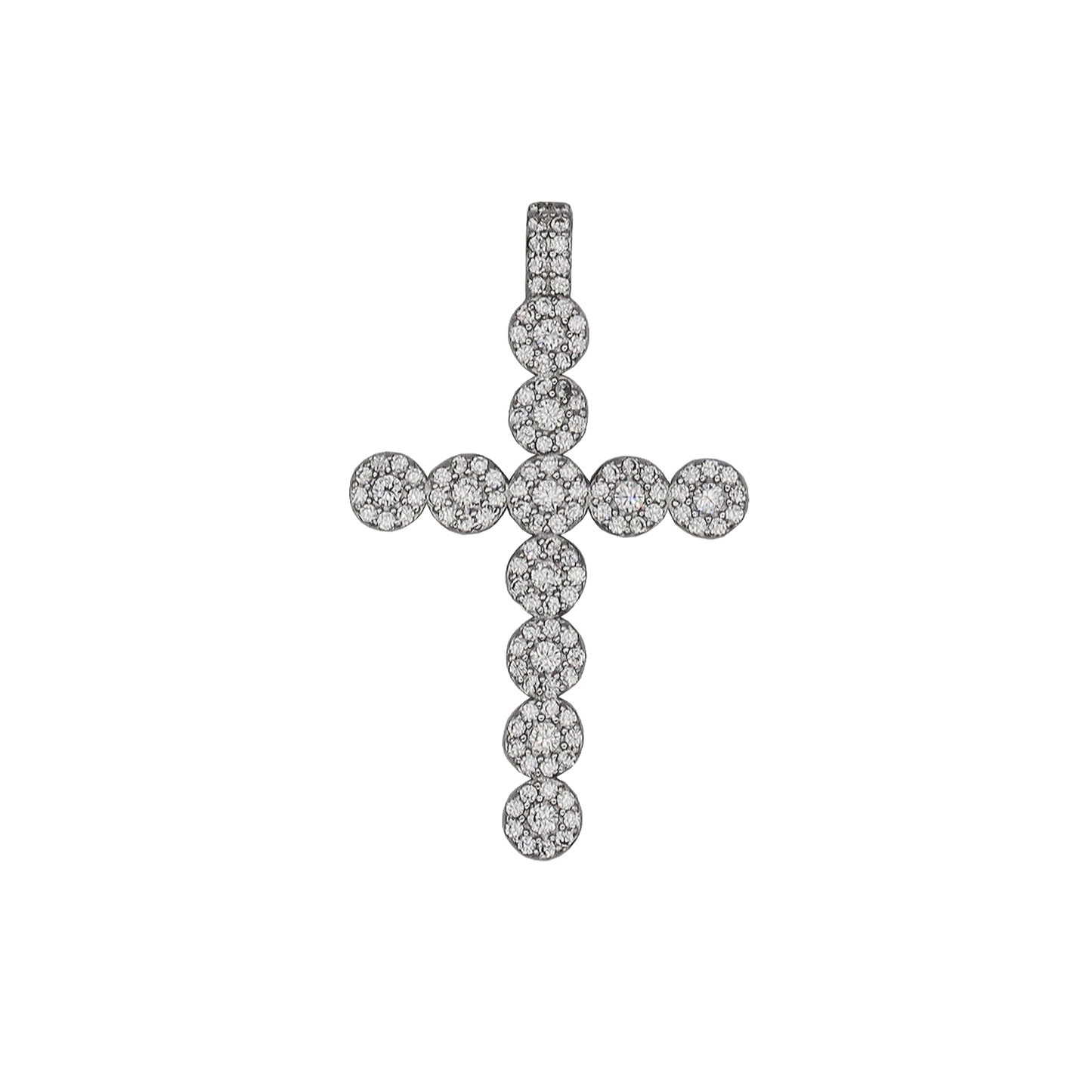 PENDENTE CROCE - ARGENTO E ZIRCONIA
