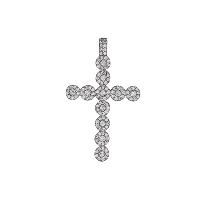 PENDENTE CROCE - ARGENTO E ZIRCONIA
