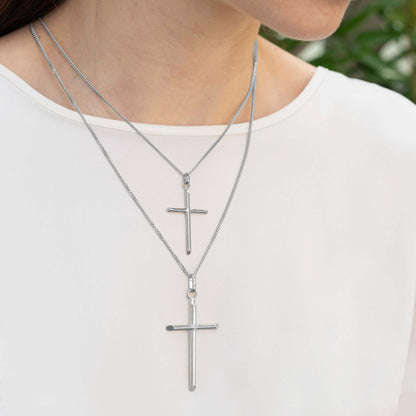 CLASSIC PENDENTE CROCE - ARGENTO