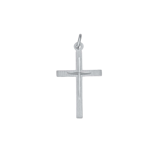 PENDENTE CROCE - ARGENTO
