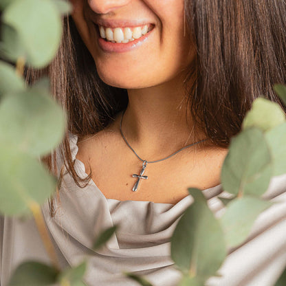 PENDENTE CROCE - ARGENTO