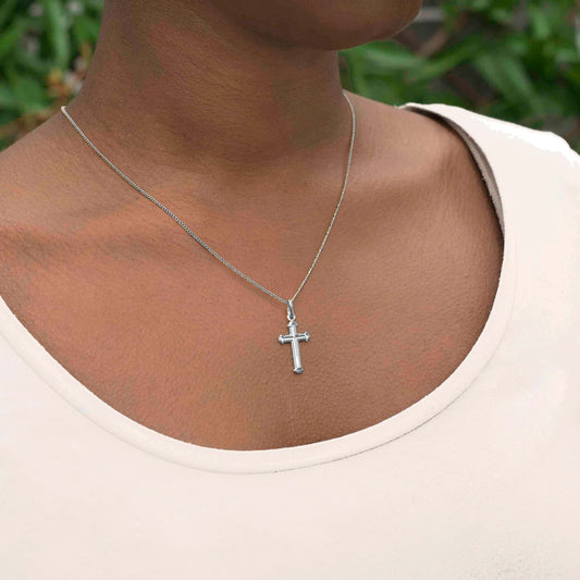 PENDENTE CROCE - ARGENTO