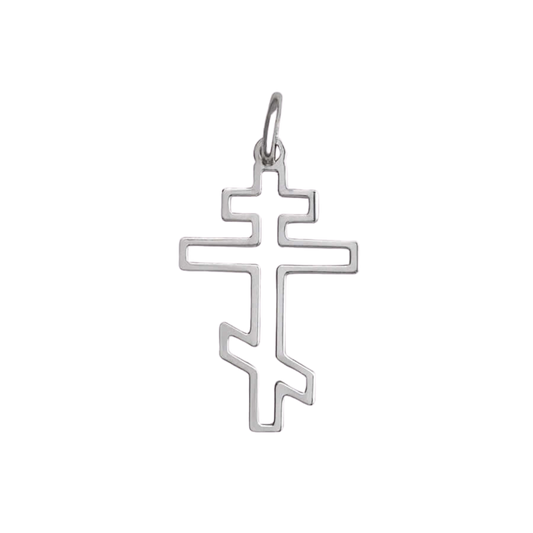 ORTHODOX - PENDENTE CROCE - ARGENTO