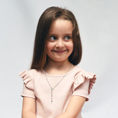 BABY COLLANA ROSARIO - ARGENTO