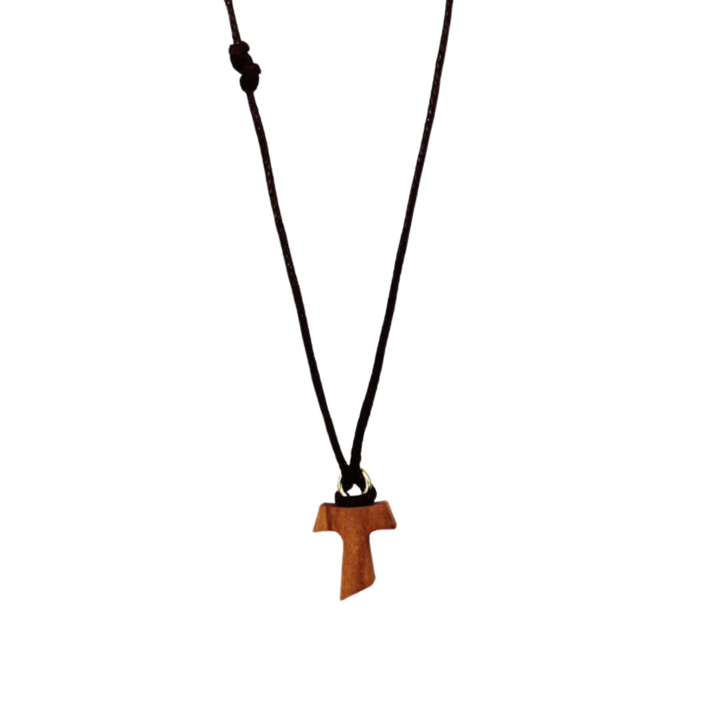 TAU COLLANA CROCE - ROPE E LEGNO