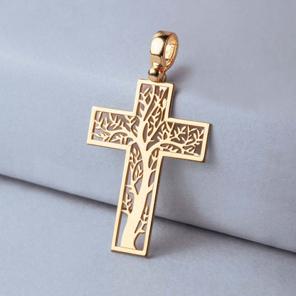 TREE OF LIFE PENDENTE CROCE - VERMEIL ARGENTO