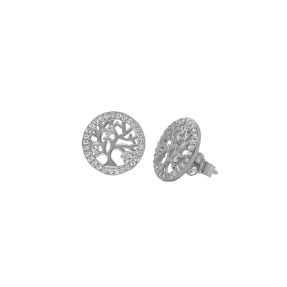 TREE OF LIFE - ORECCHINI - ARGENTO E ZIRCONIA