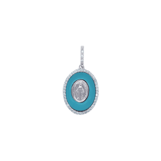 MIRACULOUS MEDAGLIA PENDENTE - ARGENTO E ZIRCONIA