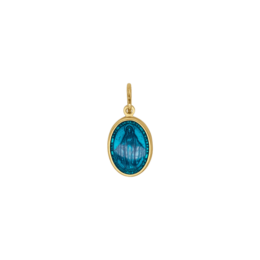 BLUE  MIRACULOUS MEDAGLIA - VERMEIL ARGENTO