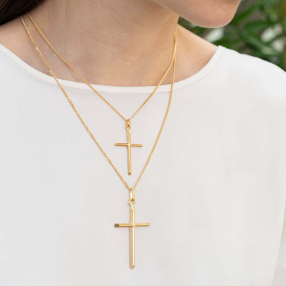 CLASSIC PENDENTE CROCE - VERMEIL ARGENTO