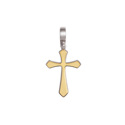 PENDENTE CROCE - VERMEIL ARGENTO