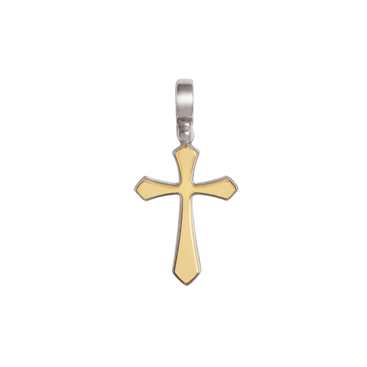 PENDENTE CROCE - VERMEIL ARGENTO